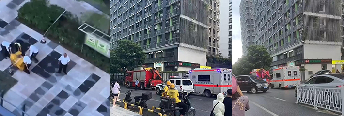广州美团外卖小哥 因生活压力太大 又被客户投诉 实在活不起选择跳楼自杀!