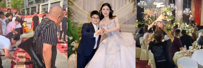 江苏盐城拉拉婚礼陪嫁狂飙 千万现金+豪宅宝马 女女联姻直击世俗底线？