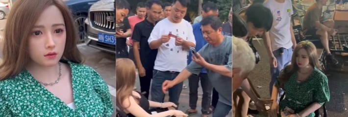 营销界扛把子 社交悍匪 带着小胶妻出门打卡逛街 炫耀自己得玩偶娃娃！