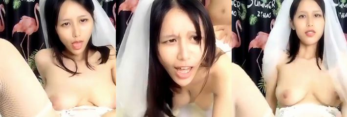 巨乳少妇身穿婚纱被半路截胡 准备结婚却被前男友拉去重温旧梦