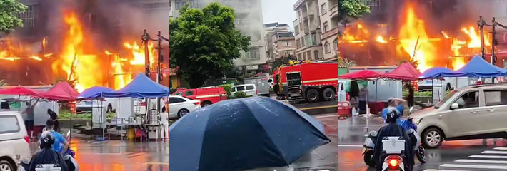广西梧州龙圩区城南大道 发生重大火灾 造成5人死亡 起火原因调查正在开展