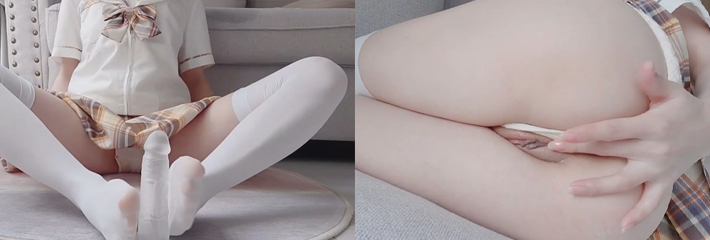 极品福利姬 宅男女神 白桃少女JK白丝 足交自慰 白虎一线天馒头穴淫水泛滥 太好看了！