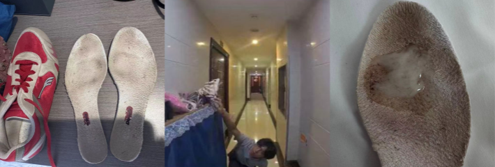 林子大了什么鸟都有 微信群惊现女鞋品鉴师 一吸鼻子就能闻出来高矮胖瘦 臭鞋垫打飞机射精！