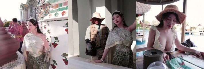 台湾高颜值女神艾玛 泰国性爱旅游 雪白巨乳晃到爆 挑逗开干爽翻天！