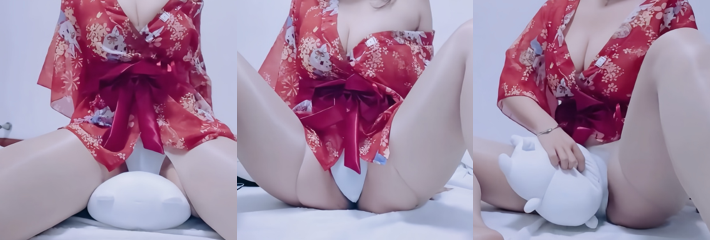 ASMR声优主播 白乃菟 口交假屌骑乘枕头 助眠诱惑尺度拉满