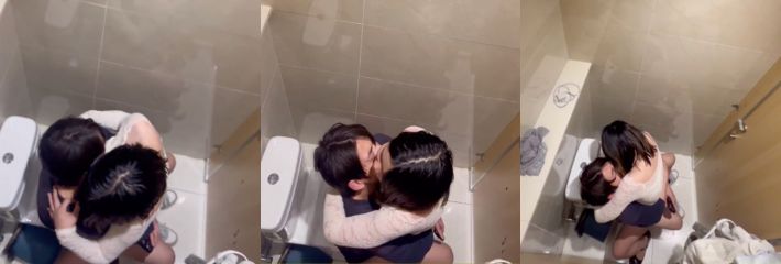 杭州地铁站厕所 情侣不顾隔壁兄弟的拉屎体验 疯狂操逼伸脚占位十分霸道！