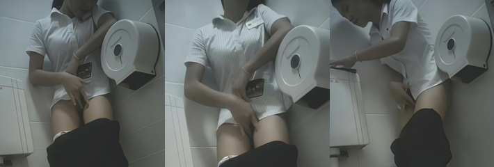 酒店女厕偷拍 饥渴美女经理自慰高潮 淫荡表情释放欲火！