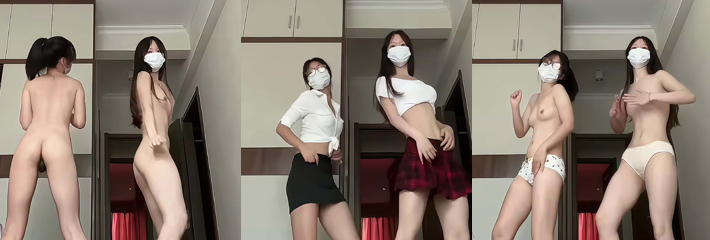 抖音网红学生嫩妹 桃子 宿舍大尺度裸舞福利 三点全露狂秀极品身材！