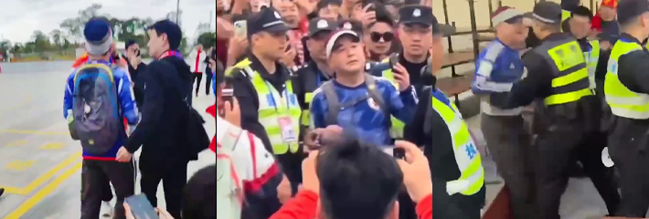 厦门国足主场迎战日本队 一男子穿日本球衣遭万人唾弃 现代版汉奸已然出现