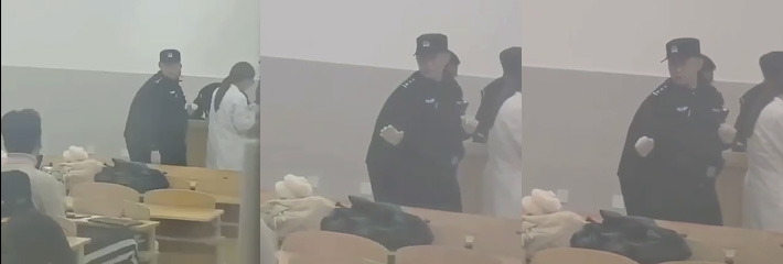 中学一男子导管射精射到同学水杯中 后警察到学校抽血验DNA查明！