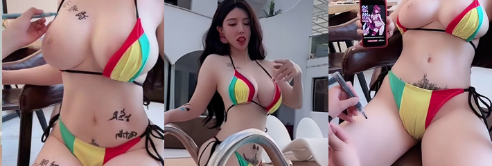 秀人网巨乳女神 潘娇娇 泳池边湿身诱惑露奶拍摄写真 丰满身材性感撩人