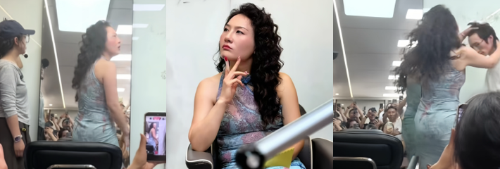 西安雁塔区一女子 在理发店烫发不满后情绪崩溃 现场维权视频曝光