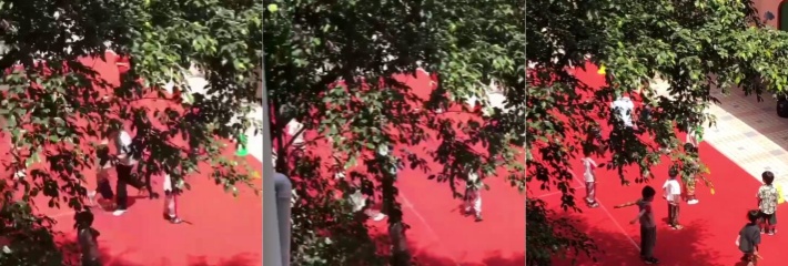 格林童话现实中的巫婆 揭阳格林童话幼儿园老师推搡拉扯幼儿！