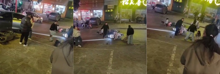 河南平顶山 15岁少女 街头遭成年男子疯狂殴打 现场视频曝光引起公愤