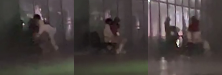 高校情侣长板凳上激情啪啪被同学偷拍，不要说年少轻狂，我只知道胜者为王，年轻真好