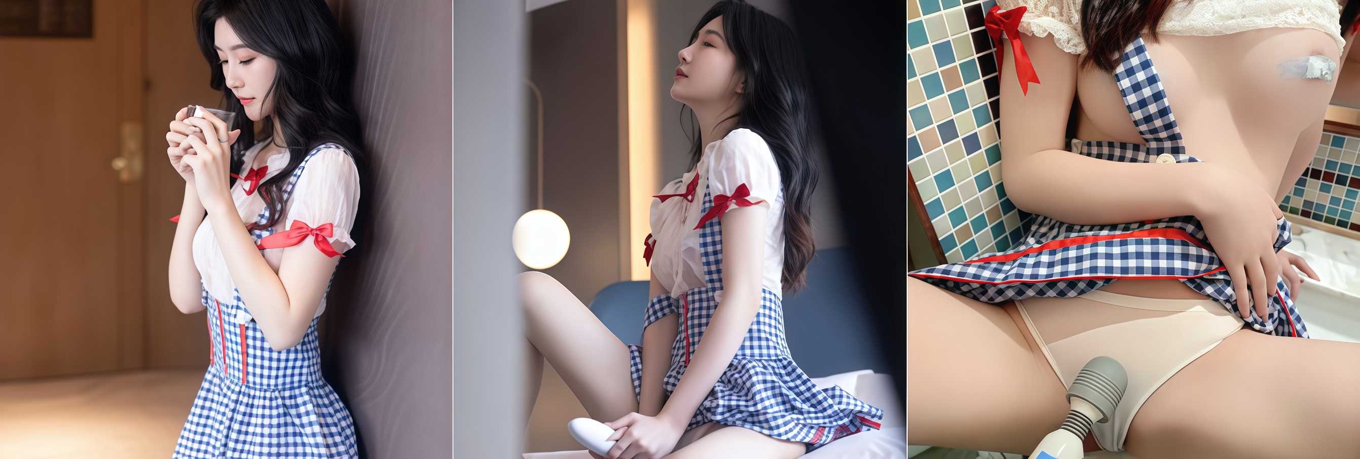 秀人网模特女神 谢小蒽 剧情新作 停电被上门维修师傅下药 性瘾难耐浴室自慰喷水