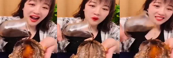 猎奇搞笑之海鲜鲍鱼献给你好好品味！少妇博主讲述鲍鱼极其淫骚！