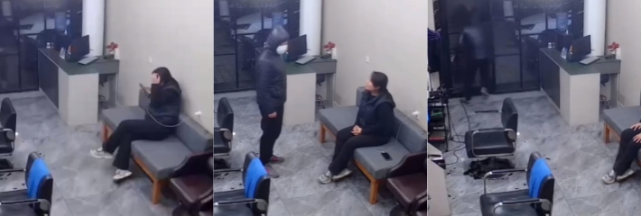 逆天！抢劫犯伪装成公益人士推广防盗抢，光明正大将店主手机抢走，哈哈看到抢劫犯跑掉那一刻人笑晕了