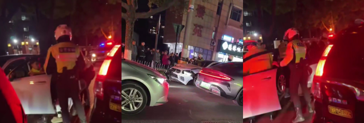 浙江桐乡宝马女司机 酒驾后闯卡撞向交警 现场事故全网竟无相关报道？