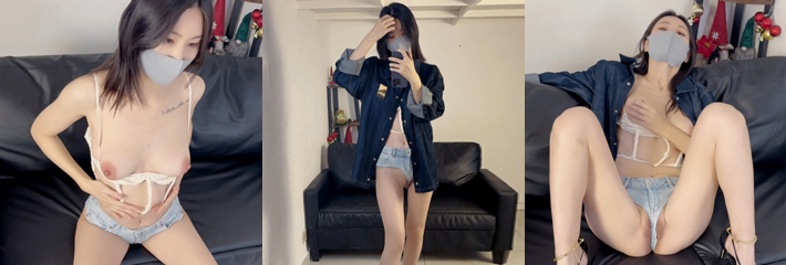 OnlyFans高颜值女神 TheJessieJiang 嫩穴自慰 沙发被淫水浸湿