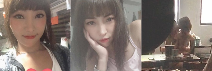 台湾省凉面老板娘涂念筠 做生意哪有做爱舒服 和情人在店里偷情！