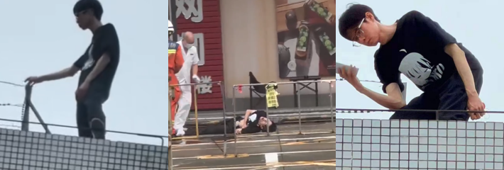 江门益华广场 精神小伙因心爱的九号电瓶车被扣查 跳楼轻生