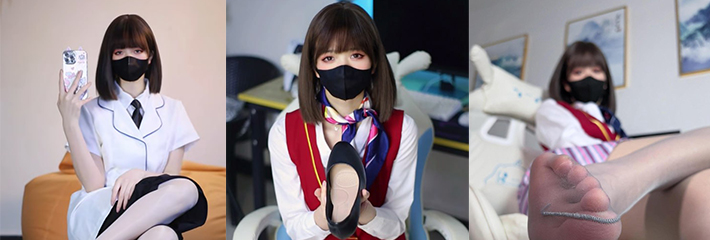 抖音50万粉丝网红 白龙猫女 微密圈付费福利合集 妩媚眼神极限诱惑