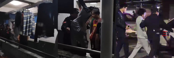 湖南长沙师范学院一男子进入学校偷拍男生宿舍洗澡给女朋友看被发现带走 简直活久见！