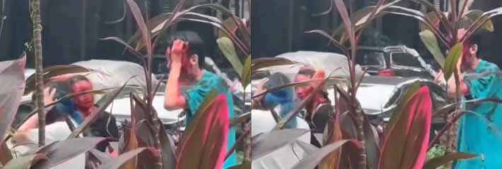 广东岭南新世界秒变惊悚片现场 一男子拎刀无差别砍人 现场多人被砍伤 血腥无比！