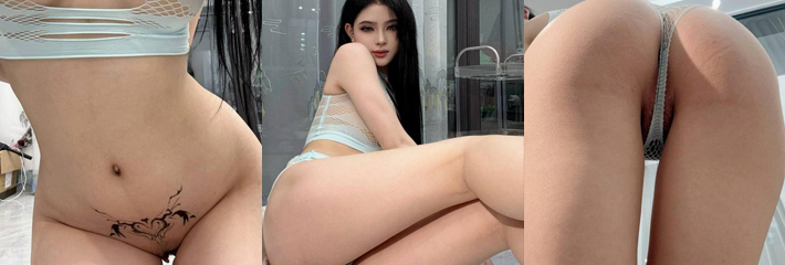 抖音欧美风绝美博主 龙舌兰 欠操脸模拟足交还伸舌头诱惑 蕾丝内裤骚穴若隐若现