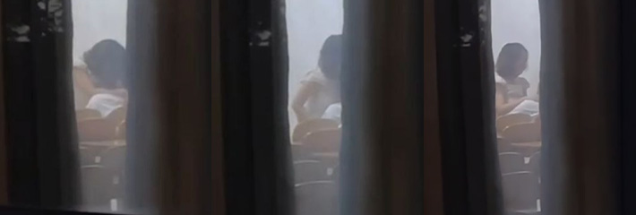 小情侣教室激情做爱遭同学偷拍！学生妹反差一面暴露无遗 不雅视频刷爆全网！