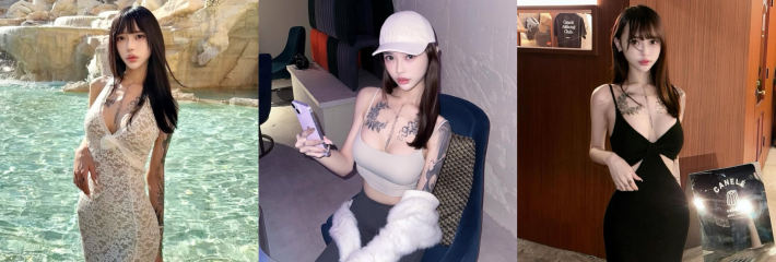 社交媒体6.3万粉丝的极品高颜值纹身网美与前男友自拍露脸做爱视频外流 女主的奶子超级大！