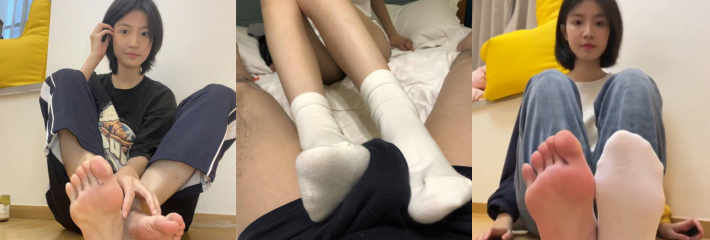 当代女大没钱了怎么办 卖玉足卖白色袜子卖原味内裤 这粉嫩小脚丫足交大肉棒 8百榨精贵吗？