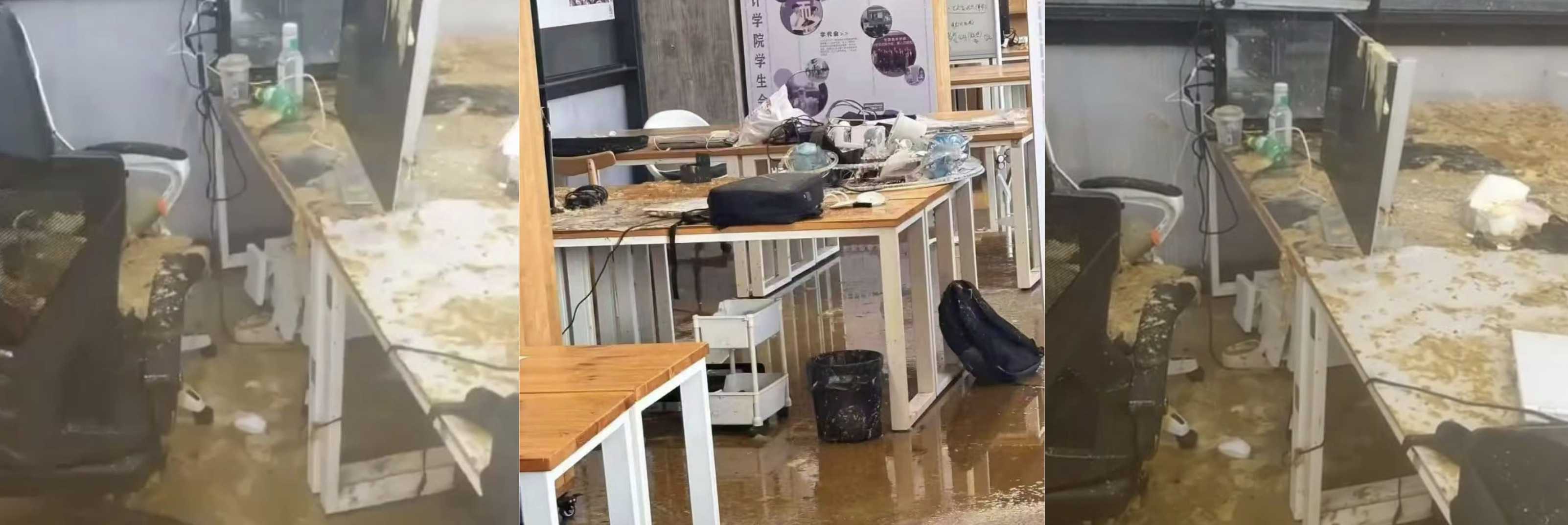 粪管爆裂国美良渚自习室！污物喷溅艺术生泪崩，吃瓜笑中带泪：这“艺术气息”谁顶得住？