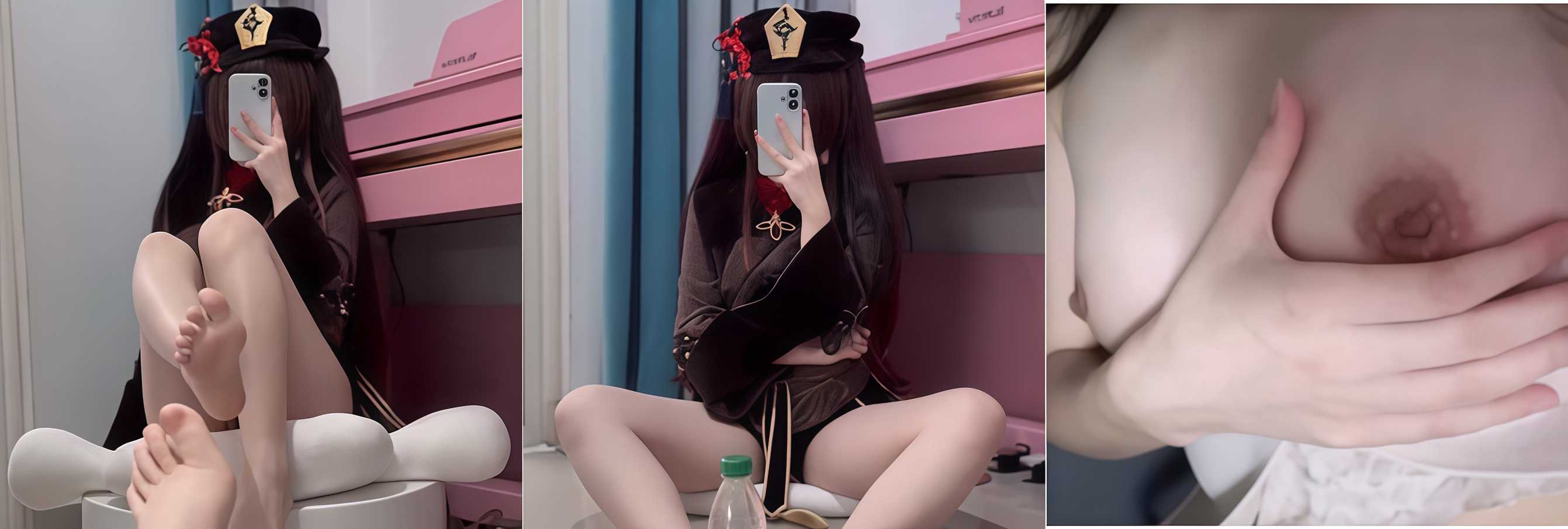 有求必应 抖音美女网红 小小苏 性感小苏 丝足诱惑挑逗无限 露奶露逼尺度全开！