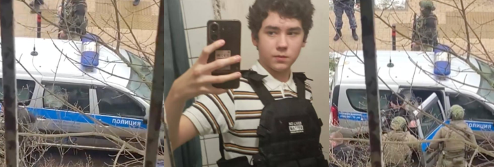 俄罗斯莫斯科近郊学校 惊现持刀血案 少年刀仔化身杀人恶魔致一死两伤 现场视频曝光！
