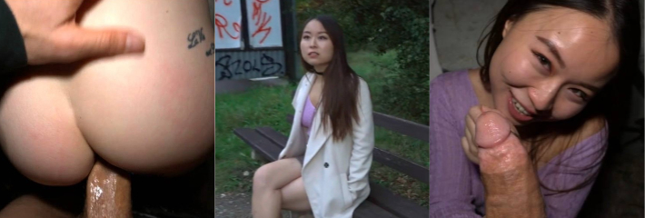 捷克街头 钞能力搭讪亚裔小美女 路边猛吞巨屌 精液射满骚穴