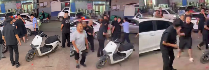 河北霸州精神小伙 当着警察的面干架 推搡拉扯丝毫不怂 是谁给的勇气？