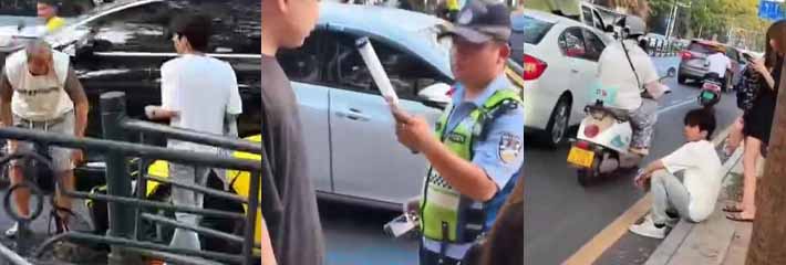 海南三亚天涯区精神小伙租车装逼 飙车撞上护栏 想必精神小妹要跟人跑了 人财两空!