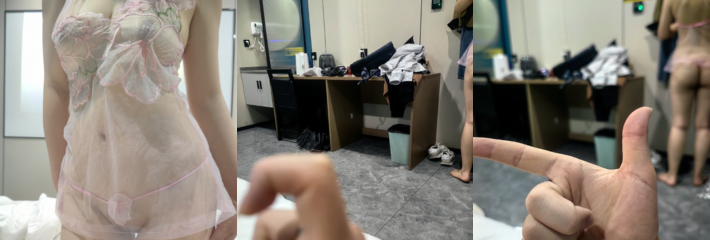 粉色的情趣套装下是妹妹的白皙美体 她主动献逼给金主肉棒所打桩！