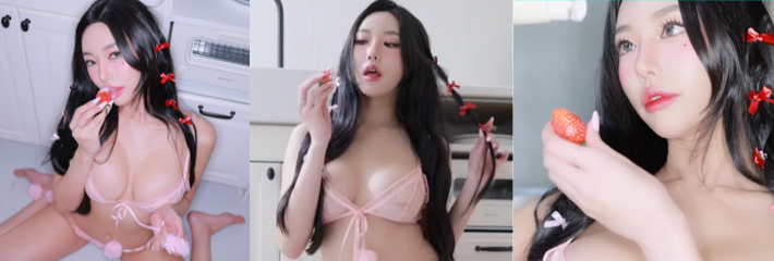 董顾冉作为韩国BJ，付费资源中化身奶油味女孩，乳贴大长腿私拍令人窒息!