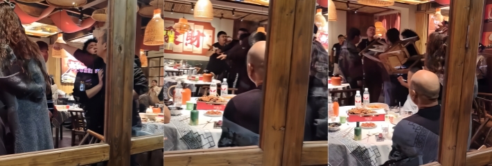 常德烤肉店酒后大乱斗 酒鬼斗殴打砸场面混乱 多人乱斗的现场视频曝光！
