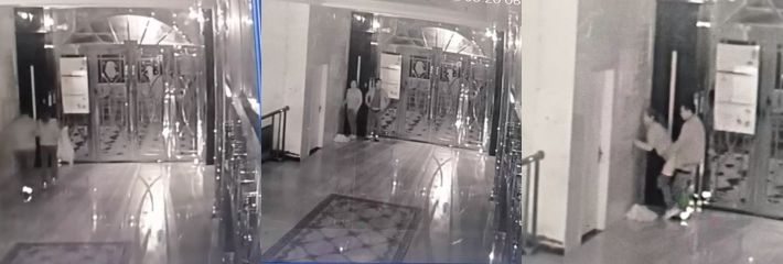 情侣酒店大厅激情做爱毫不避讳他人！开个房间就这么贵吗？