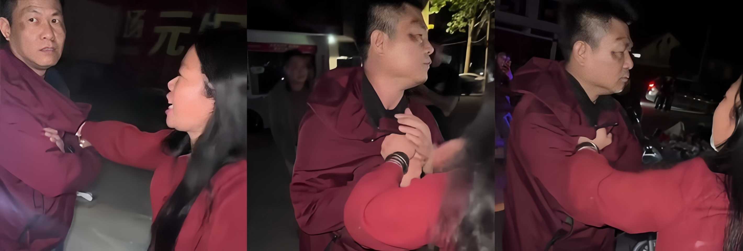 广西钦州少妇婚内出轨 被原配抓现行现场 情绪激动引起大量群众围观