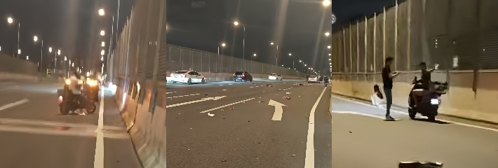 广州白云站附近网传摩的 逆行载一家三口惨烈车祸 现场照片视频流出真假难辨