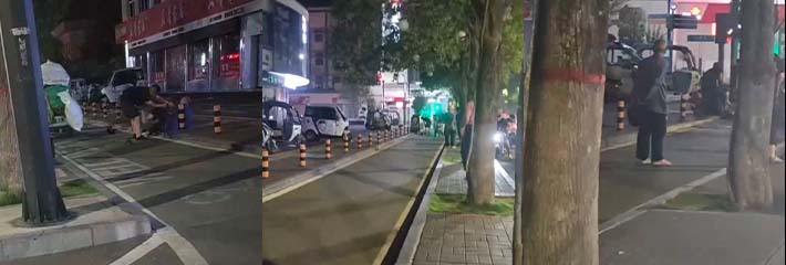 河南一交警深夜醉酒暴打老人 猛击其头部老人哀嚎不断 现场观众录制视频曝光表示抗议