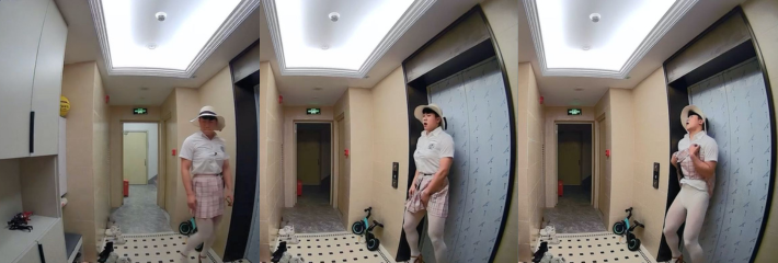 哪个瓜友在别人家门口拍视频结果被门口摄像头录了下来！这奇葩男子要不要这么搞笑