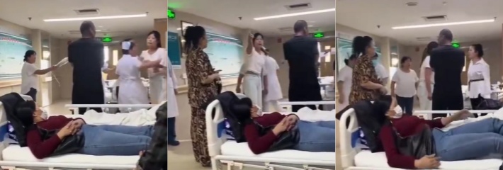 河南原配到医院抓小三 需要安静的地方非要争吵 惹来一堆警察统统拉回去问话!