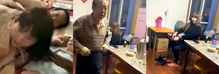 老婆百天忌日 老头与保姆搞在了一起被儿子捉奸在床 无奈只能狂吼 差点被一个保姆偷家了！