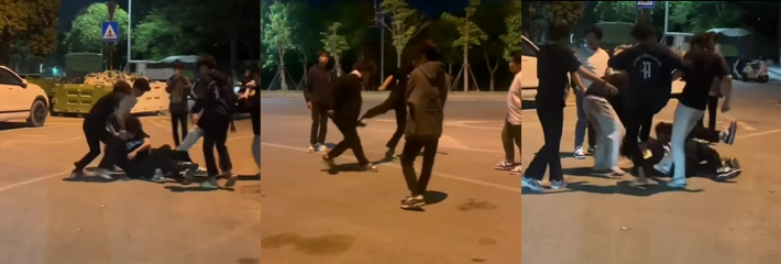 校园冲突升级霸凌事件 精神小伙火爆出手 一挑四暴揍校霸 高燃逆转震惊全场！
